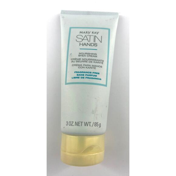 Mary Kay Satin Hands Nourishing Shea Cream Fragrance Free Skin Lotion 3oz New - Picture 1 of 2